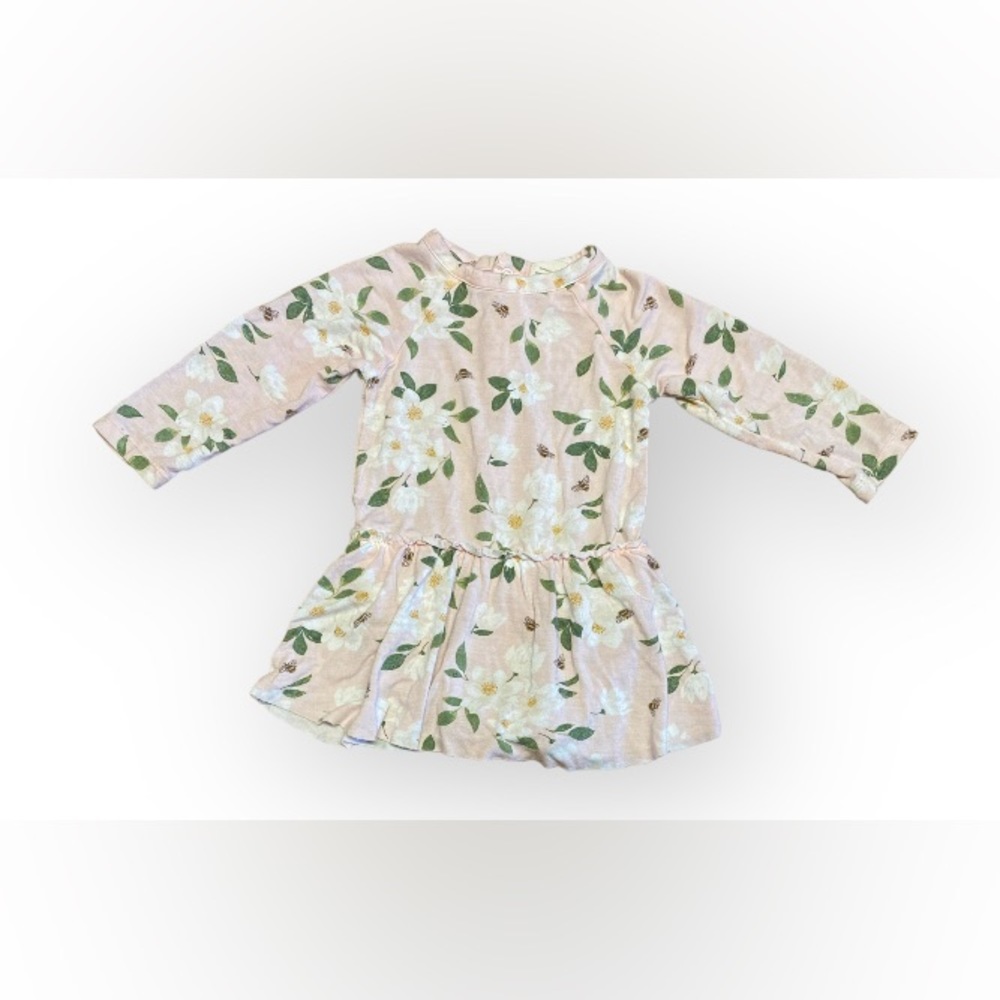 TWIRLY BODYSUIT DRESS - FLORAL - 3-6M